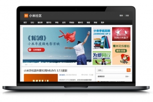 精仿小米社区网站风格的，简约大气的wordpress主题模板
