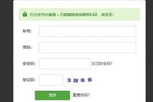 小旋风万能蜘蛛池9.0完美破解版/站长seo必备/永久使用/带教程