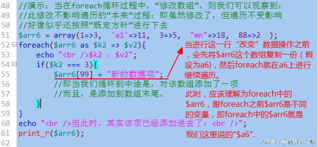 php定义数组foreach