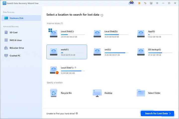sql数据恢复软件