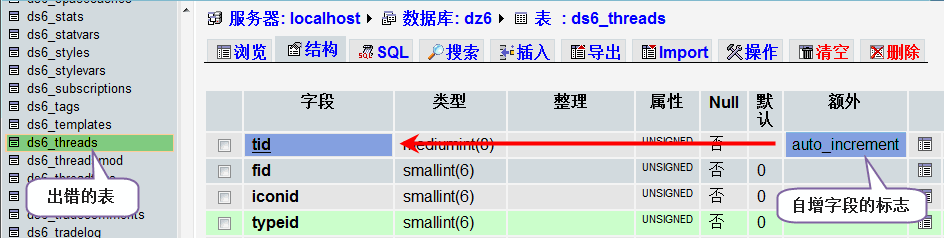 mysql query error