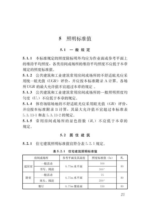 工业企业照明设计标准