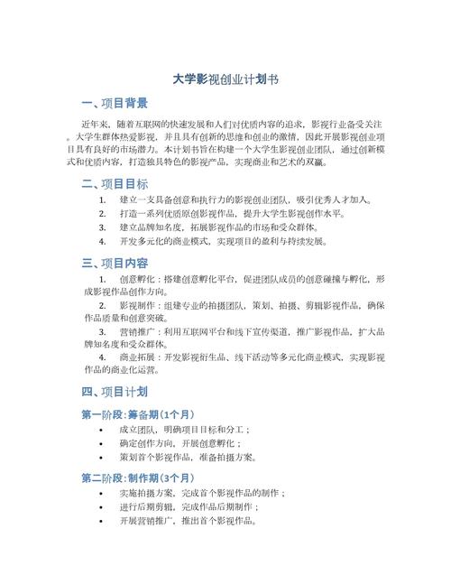 创业计划