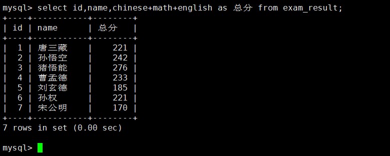 mysql分页查询sql语句