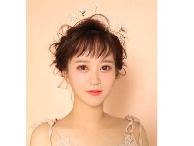 短发新娘礼服造型