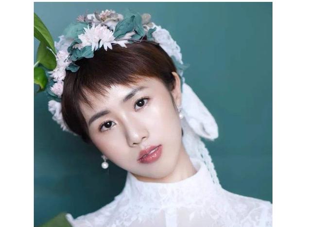 短发新娘礼服造型
