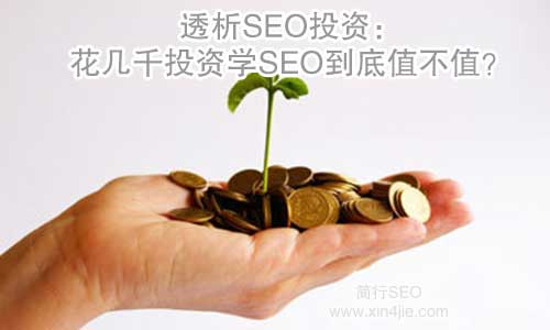透析SEO投资：花几千投资学SEO到底值不值？