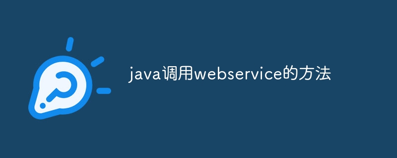 java调用webservice的方法