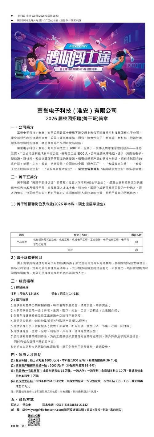富誉电子科技(淮安)有限公司