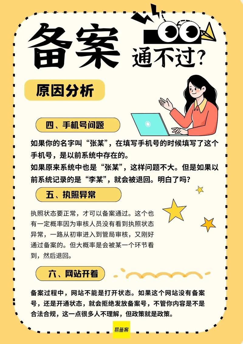 影响域名备案通过常见的问题有哪些？