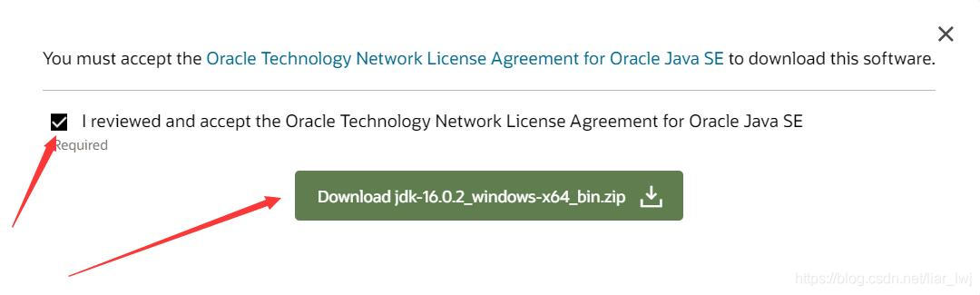 jdk16 oracle官方下载地址
