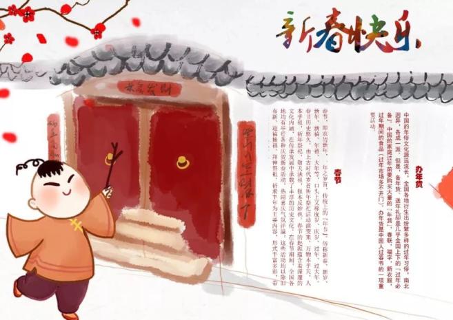 春节板报设计图案大全