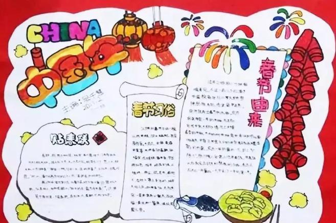 春节板报设计图案大全