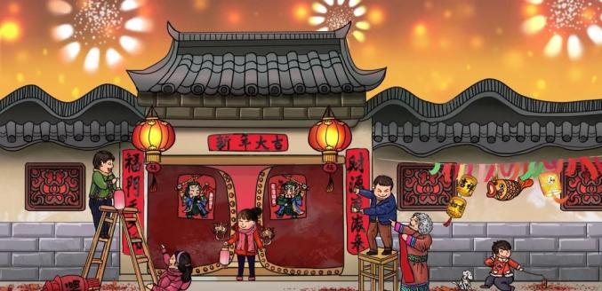 春节板报设计图案大全