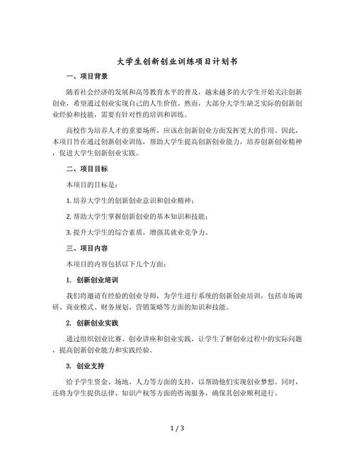 大学生在校创业项目