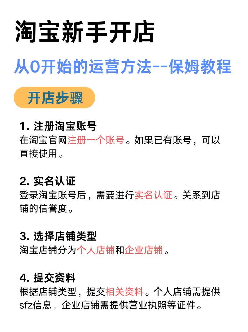 从零开始：详解如何开设淘宝网店的完整步骤