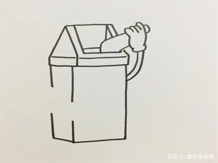 分类垃圾桶画法