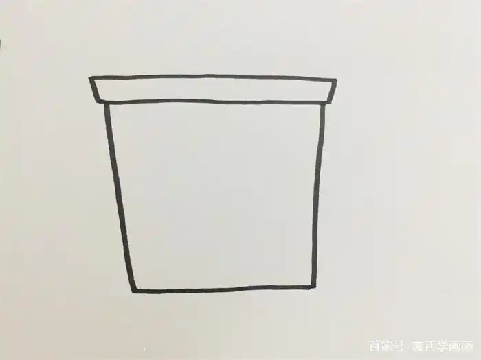 分类垃圾桶画法