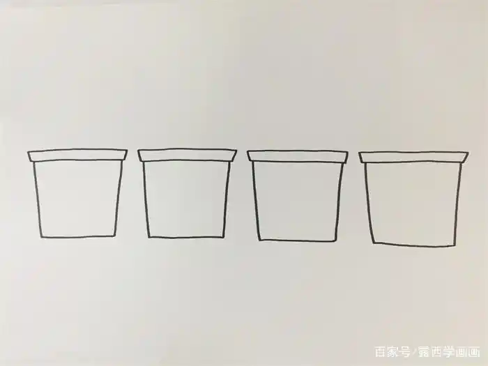 分类垃圾桶画法