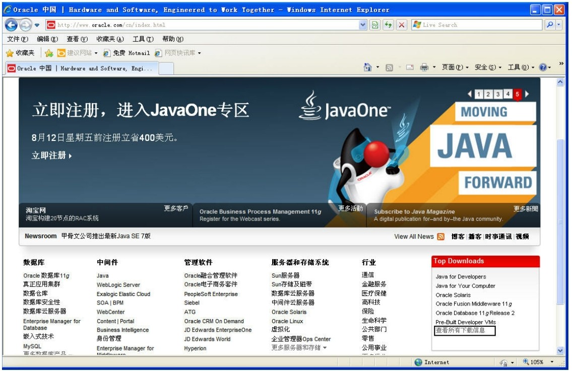 oracle 10g windows 下载