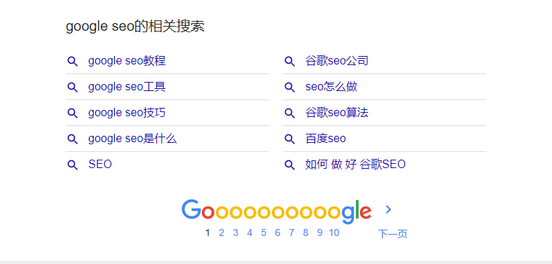 google seo优化