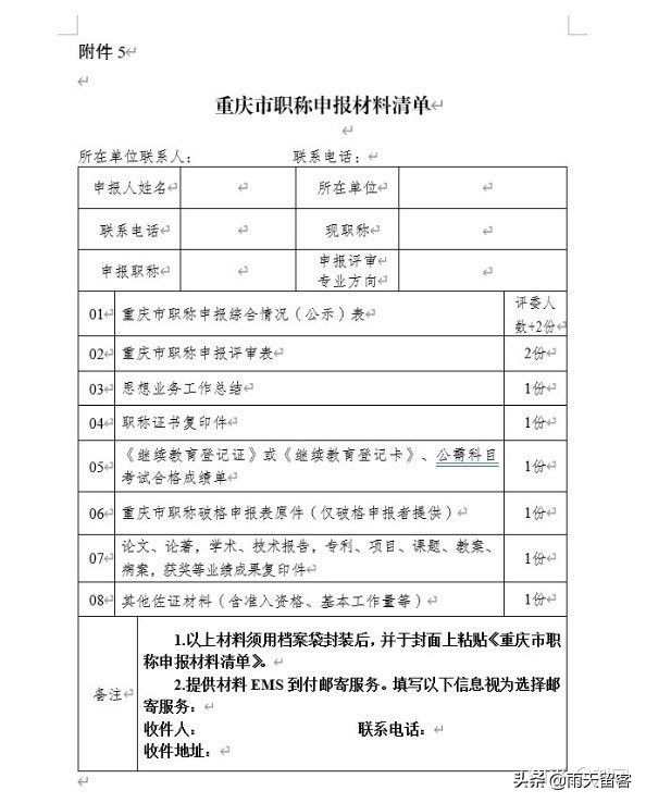 中级工程师职称评定及流程