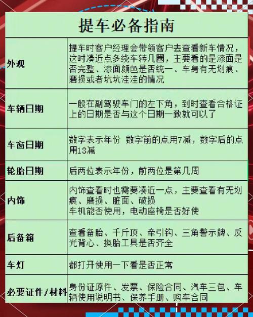 提车流程