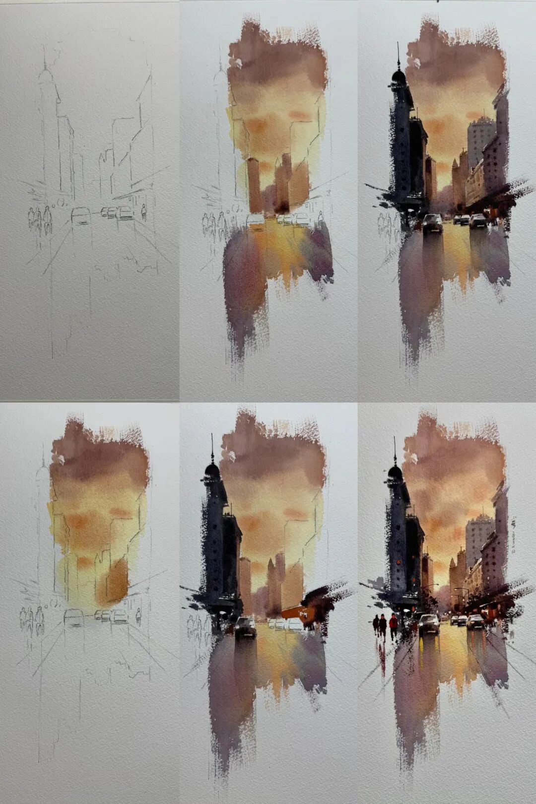 学会这幅水彩画，你能少走3年弯路