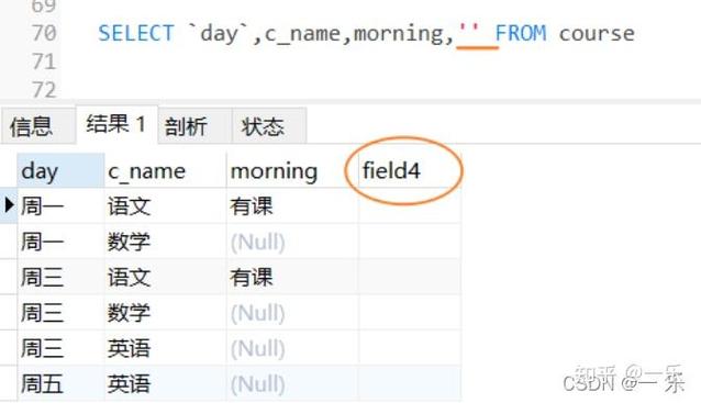 MySQL字段的细节：行列转置、UNION ALL和CASE-WHEN详解
