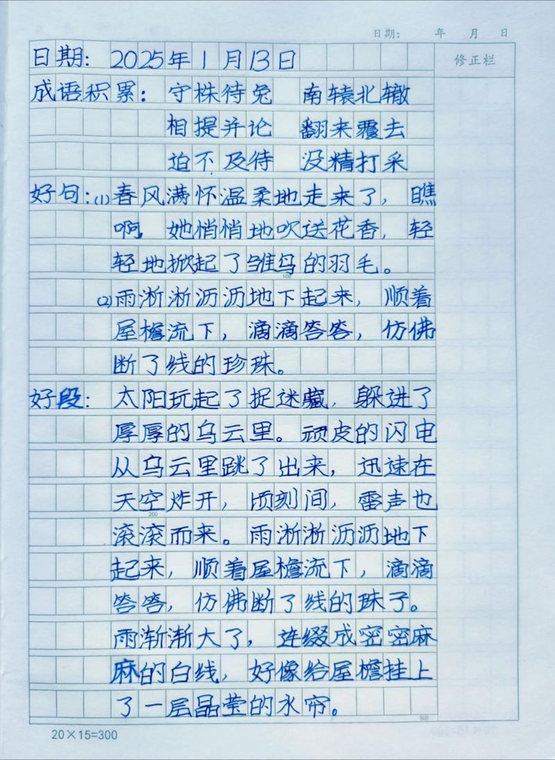 初中生作文好词好句好段好素材大全