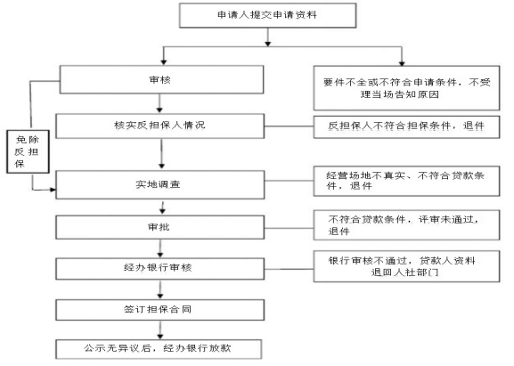 小额担保贷款流程