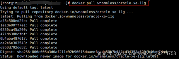在linux服务器上利用docker安装oracle并用navicat连接