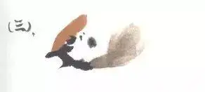 写意动感麻雀画法