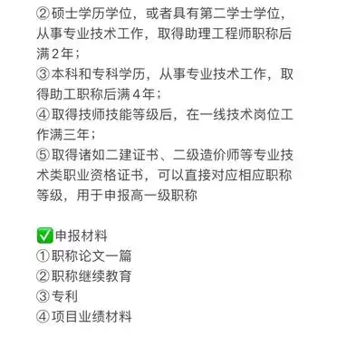 中级工程师职称评定及流程
