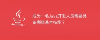 成为一名Java开发人员需要具备哪些基本技能？