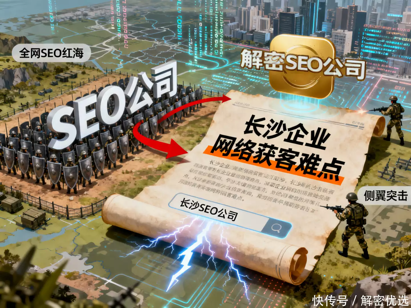 解密SEO公司：借用快传号，三天将关键词“长沙SEO公司”做上搜索引擎首页