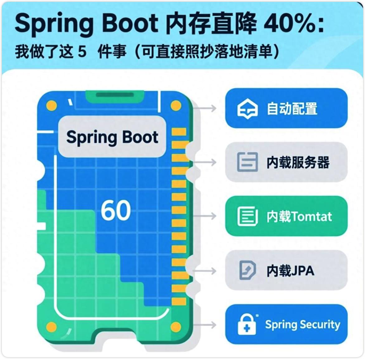 别急着加内存：我用 5 个改动让 Java 服务少吃 40% 内存