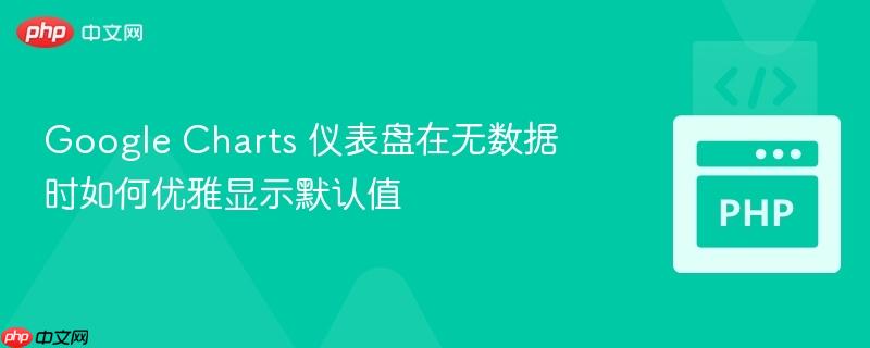 php echo json Google Charts 仪表盘在无数据时如何优雅显示默认值