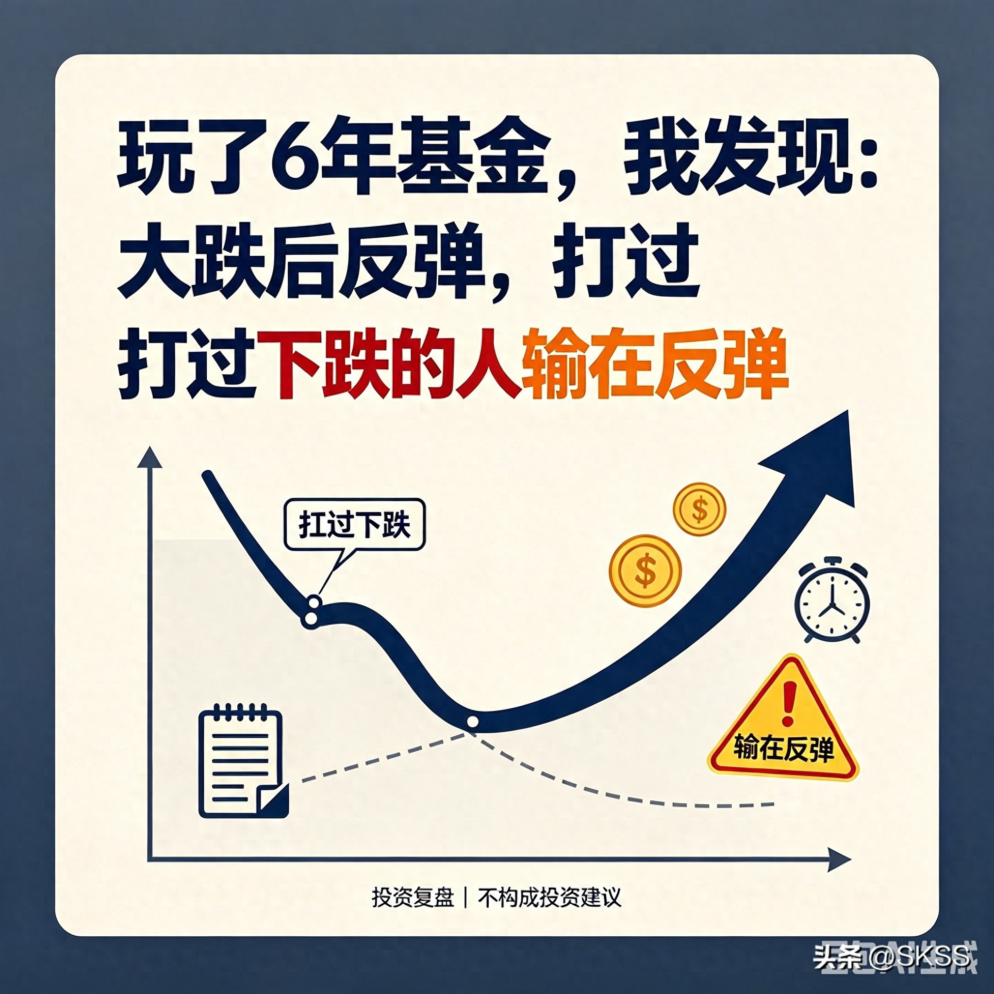 玩了6年基金，我发现:大跌后反弹，扛过下跌的人输在反弹