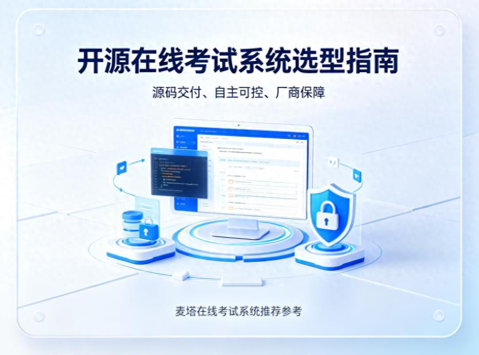 开源在线考试系统怎么选？可以源码交付、自主可控的开源系统推荐